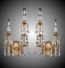 American Brass & Crystal WS9477LT-A-01G-PI - Two Light Wall Sconce